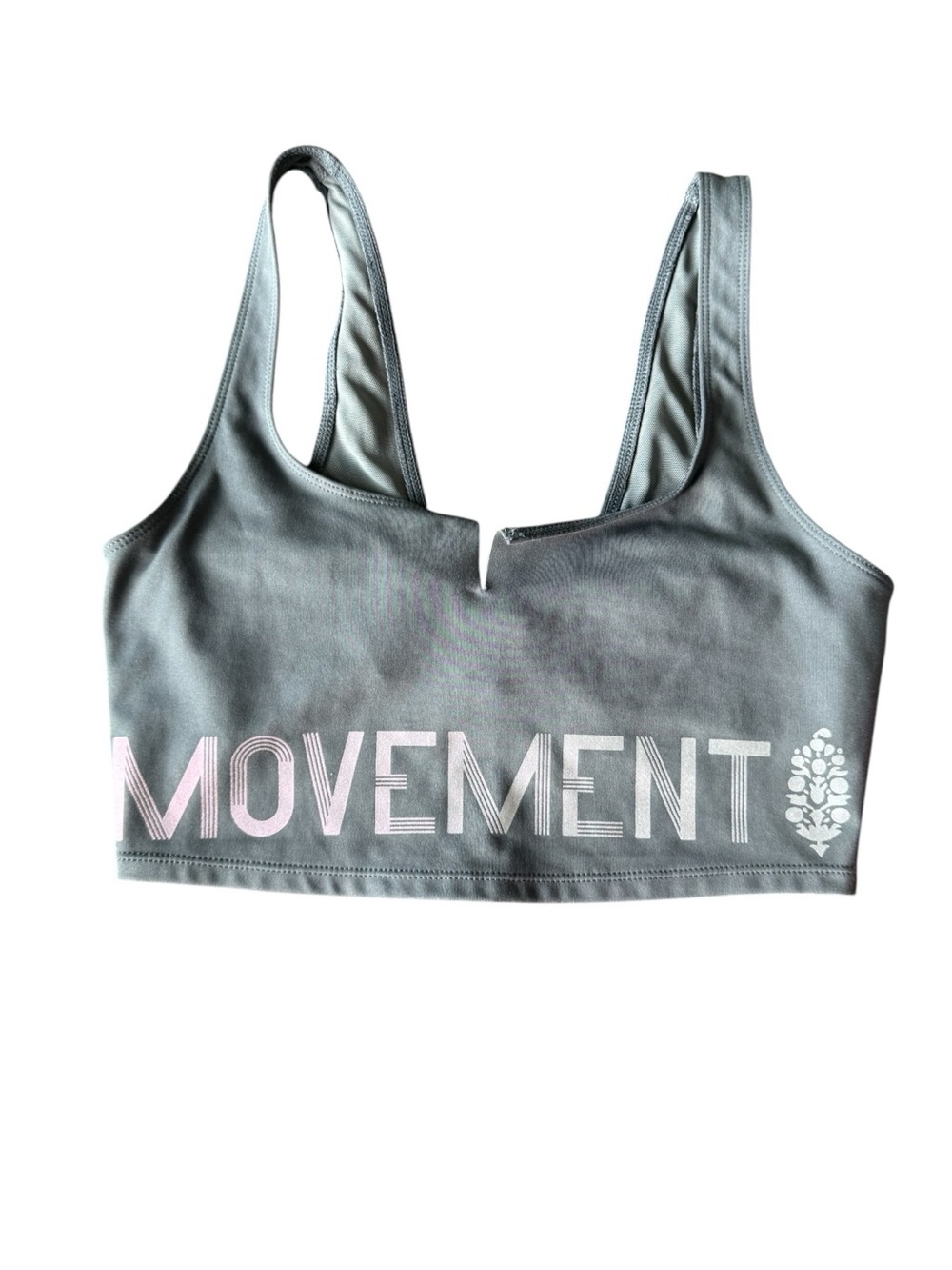 Free People Movement Lose Control Bra Top - Steel Grey